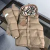 Designerskie kobiety Lockwell Puffer Kurtka z zdejmowanymi rękawami l Techniczna parkas zimowa kurtka luksusowa litera w kratę ciepła kurtka