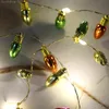 Doll House Accessories High Quality 1Set 1 M Decoration Mini Light String Christmas Ornament Model 231102