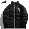 Parkas pour hommes hommes femmes veste surdimensionnée lettres gothiques broderie Parka hiver streetwear mode manteaux chauds en vrac unisexe vêtements d'extérieur 231101