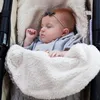 Sleeping Bags born Baby Sleeping Bags Winter Stroller Blanket Footmuff Thick Soft Warm Knitted Crochet Wool Swaddle Wrap Infant Sleep Sack 231101