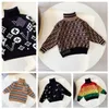 Automne et hiver nouveau pull à col roulé classique pour enfants à manches longues tricot nouveau loisirs commerce extérieur fan de mode vêtements pour enfants taille 90-150 cm f2