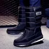 Buty mężczyźni buty śnieżne platforma dla mężczyzn dla mężczyzn grube pluszowe wodoodporne odporne na poślizgowe buty męskie buty plus rozmiar 36 - 47 231102