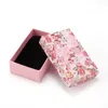 Sunglasses Cases 24Pcs Flower Pattern Jewelry Box Container Ring Earrings Display Gift Box Bowknot Necklace Bracelet Packaging Box with Sponge 231101