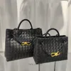 Borsa a tracolla Andiamo Borsa a tracolla singola da donna Borsa a tracolla Veneeta Classic 2023 Nuova borsa in pelle da donna intrecciata alla moda Borsa in pelle di vacchetta sotto le ascelle Cz0v