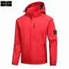 Plus Duża designerska kurtka płaszczowa Mała standardowa funkcja Kamienka wyspa Wyspa Casual Light Hooded Men and Women's Kurtka S-5xl