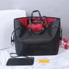 Mulheres Luxurys Designer Bolsa Bolsa Clássico Tote Bag 2 Pçs / Set Shopping Shoulderbag FlowerCheckerboard Alta Qualidade Revestido De Couro De Lona Pur