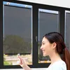 Pegatinas de ventana Cortinas opacas Toldo Persianas enrollables para el hogar Sala de estar Dormitorio Coche Cocina Oficina Ventosa Protector solar Aislamiento