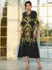 Vestidos casuais TOLEEN feminino elegante maxi longo 2023 verão chique babados abaya muçulmano turco festa noturna festival robe vestidos