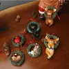 Garden Decorations Cute Funny Animal Bear Bird Lucky Elk Outdoor Statues Outside Patio Yard Lawn Christmas Tree Hanger Sculpture Figurines