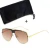 Gafas de sol de diseñador de mujeres gafas gafas para hombres grandes gafas de sol de gran tamaño anteojos negros para hombres gafas de viaje de calle 20b28 con caja