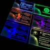 LED Acrylic Luminous Visitor Card Luxury Metal Laser Gravering Visitkort Blankkort 1102