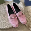 Designer Slippers Princetown Mules Flats Women Loafers Genuine Leather Sandals Casual Shoes Metal Chain Shoe Men Lace Velvet Slipper