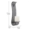 Candle Holders P82D Wall Mounted Holder Metal Pillar Candles Centerpiece Supplies For Home Bedroom Living Room Decoration