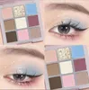 Eye Shadow 9 Color Chocolate Eyeshadow Palette Rose Pink Earth Milk Tea Glitter Makeup Lasting Korean Cosmetic Set 231101