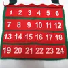 Рождественские украшения 2 шт/лот Merry Santa Claus Calendar Calendar Advent Ernament Hanging Banner