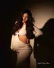 Moderskapsklänningar långärmad bodycon moderskap maxi stretchy klänning perfekt för baby pojke dusch graviditet elastisk klänning för fotograferingar q231102