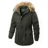 Piumino da uomo Parka da uomo con cappuccio Abbigliamento outdoor Fodera di lana Cappotto Collo di pelliccia Addensare Parka invernale Cappotto in pile Caldo antivento Giacca casual 231102