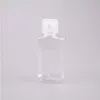 60 мл пластиковая пустая многоразовая бутылка для алкоголя, которую легко носить с собой, прозрачные пластиковые бутылки для дезинфицирующего средства для рук из ПЭТ для жидких путешествий Ulmdl