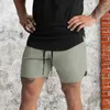 Pantaloncini da uomo Allenamento ad asciugatura rapida Uomo Sport Abbigliamento casual Allenamento fitness Corsa Griglia Compressione Atletica leggera