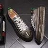 New High End Designer Men Silver Black Patchwork Lace Up Casual Shoes Flats Rock Sports Sneakers Male Loafers Zapatos Hombre
