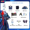 Neuvillette Kostuum Pruik Anime Spel Genshin Impact Fontaine Rechter Cosplay Halloween Party voor Mannen Vrouwen cosplay