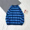 Erkek Hoodies Sweatshirt Stripe Sonbahar Kış Yuvarlak Boyun Hip Hop Erkek Moda Giyim Uzun Kollu Gömlekler Harajuku Sweetshirt