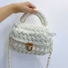 Borse a tracolla Cappelli Cappelli a secchiello Portafogli lavorato a maglia e borsa fai-da-te Fasion Corda intrecciata Borsa e borsa a tracolla casual da donnacatlin_fashion_bags