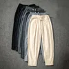 Herrenhosen Sommer Herrenhosen Baumwolle Leinen Mode Dünne Weiche Freizeithosen Atmungsaktive Lose Shorts Gerade Hosen Streetwear 231101