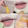 Gelatina Los labios hidratante miel transparente aceite labial Hydrogloss Mirror Glass Care de labios Bálsamo impermeable Cosmética de lápiz labial de líquido