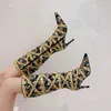 Boots Children's Fashion Thin Heel Heavy Handmade Women's Boots 2023 Rhinestone Ethnic Style Pointed Head High Heel Boots 231102