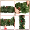 Faux Floral Greenery 2.7m Christmas Rattan Garland Garland Christmas Garland Charland Tree Tree Rattan Banner Hanging Decoration Party Weath 231102