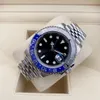 SX Relógio Masculino Todos os Trabalhos Relógios Mecânicos Automáticos Aço Inoxidável Azul Preto Cerâmica Vidro Safira 40mm Relógios Masculinos Relógios de Pulso Função Completa