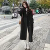 Giacche da donna Cappotto semplice in misto lana tinta unita 5 colori Stile coreano Allentato Autunno Inverno Chic Streetwear S4XL Panno doppio petto per ragazze 231101