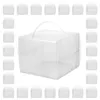 Ta ut containrar 10 datorer Transparent Cake Box Portable Carrier Birthday Holder Display Bakery Pet Cookie