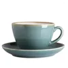 Tea Cups Creative Cup Teacups And Saucers Coffee Set Ceramic Tableware Espresso Retro Beautiful Mugs School Teacher Gift