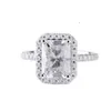 Custom Jewelry 10K 14K 18K Solid Real Gold 2ct 3ct 4ct 5ct Radiant D VVS GRA Moissanite Diamond Engagement Ring for Women