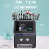 10 in 1 Hydra Dermoabrasione RF Elasticità della pelle Migliora la pelle morta Rimuovi Scrubber Face Lifting Esfoliante Ione Rughe Miglioratore della linea degli occhi