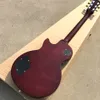 Magasin personnalisé, fabriqué en Chine, guitare électrique de haute qualité, guitare marron, matériel chromé, touche en palissandre, livraison gratuite02