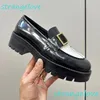 Kalvskinn Metal Loafers 100% Real Leather Designer Womens Loafer Oxford Shoes Moccasins Luxury Dress Shoes Platform Loafers Dermal Sole Penny Designer Loafers 35-42