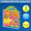 Kinderliggende stickerboek herbruikbare cartoon cartoon Animal Learning Cognition Toys for Kids Gift