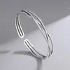 Bracciale DAYIN Braccialetti color argento minimalista Moda semplice multistrato croce geometrica regali di gioielli per feste di compleanno per le donne