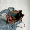 Bolsas de Ombro Bolsa Feminina Vintage Grande Casual Soulder Bolsa Portátil Sabonete e Bolsa Simples Bolsa de Livro Feminino Bolsas de Viagem de Lonaelegantebolsasloja