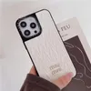 Merkontwerper telefoonhoesjes voor iPhone 13 Pro Max 12 promax modeontwerpers behandelen iPhone14Pro plus 14Promax -omslag terug lederen kas klassiek ontwerp