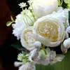 Flores decorativas 2pcs Artificial Fake Peony Hydrangea Flower Bouquet Tabel Centerpieces Bouquecas de casamento para casa