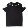 Men's T Shirts 2023 Short Sleeve Tee Shirt Stars Embroidery Men Summer Clothes Brand Streetwear O-neck Loose Mens Casual Tshirt Homme