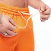 Shorts pour hommes Hommes Respirant Baskeall Orange Mesh Fitness Sports Loisirs Entraînement Sport Pantalon Séchage Rapide Gymnases Bodybuilding