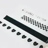 Gift Wrap 2pcs Cartoon Cute Bear Black White Washi Tape Minimalism Sealing Sticker Scrapbooking DIY Material Hand Account Decorative