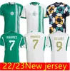 2023 Algérie Algérie Soccer Jerseys SLIMANI MAHREZ FEGHOULI BENNACER ATAL 22 23 Accueil Hommes et enfants Chemises de football Uniformes à manches courtes