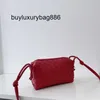 Bolsa de couro feminina bvs bolsa feminina 2023 nova rede sul-coreana vermelha tecido pequeno quadrado moda versátil ombro crossbody