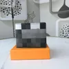 Designer stor checkerboard plånböcker Mäns korta plånbok myntväska kostym Klipp Kreditkortshållare Färg Blockering Damier Graphite Unisex Clutch Bags Pocket